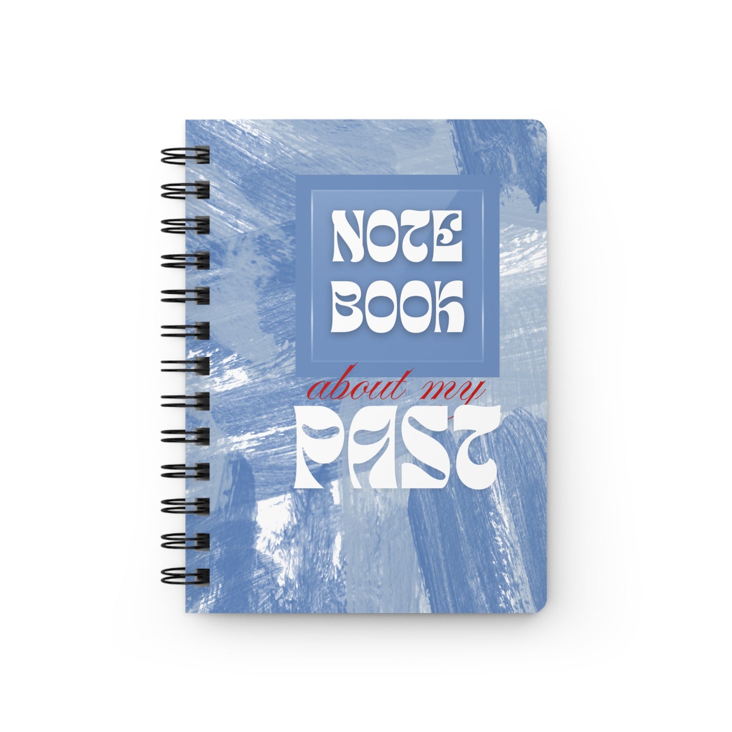 Retro Spiral Bound Journal - "Note Book About My Past" - Perfect for Memories and Reflection