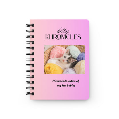 Kitty Khronicles Spiral Bound Journal – Capture Your Feline Adventures