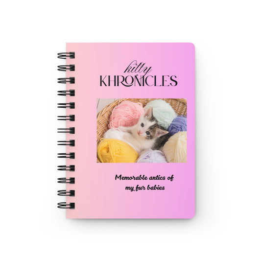 Kitty Khronicles Spiral Bound Journal – Capture Your Feline Adventures