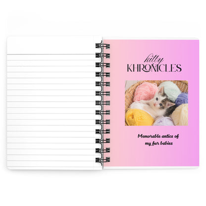 Kitty Khronicles Spiral Bound Journal – Capture Your Feline Adventures